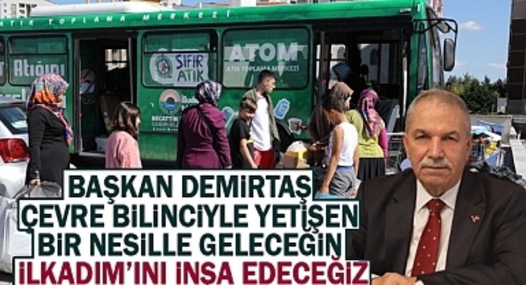 İlkadım'da Atık Toplama Merkezi Atom Otobüsü Büyük İlgi Gördü