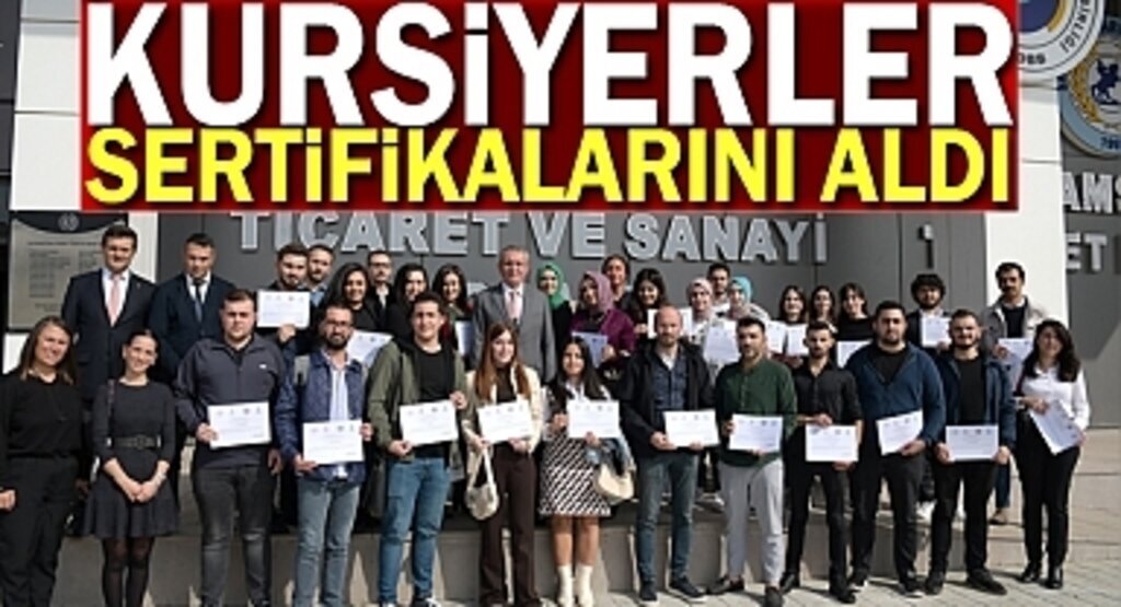 Kursiyerler sertifikalarını aldı