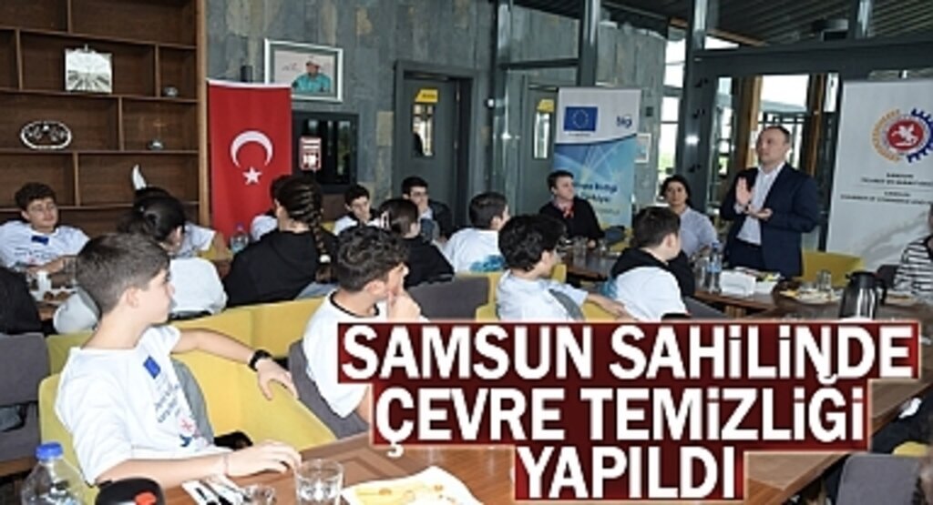 Öğrenciler iklim değişikliğine dikkat çekmek için sahilde çevre temizliği yaptı