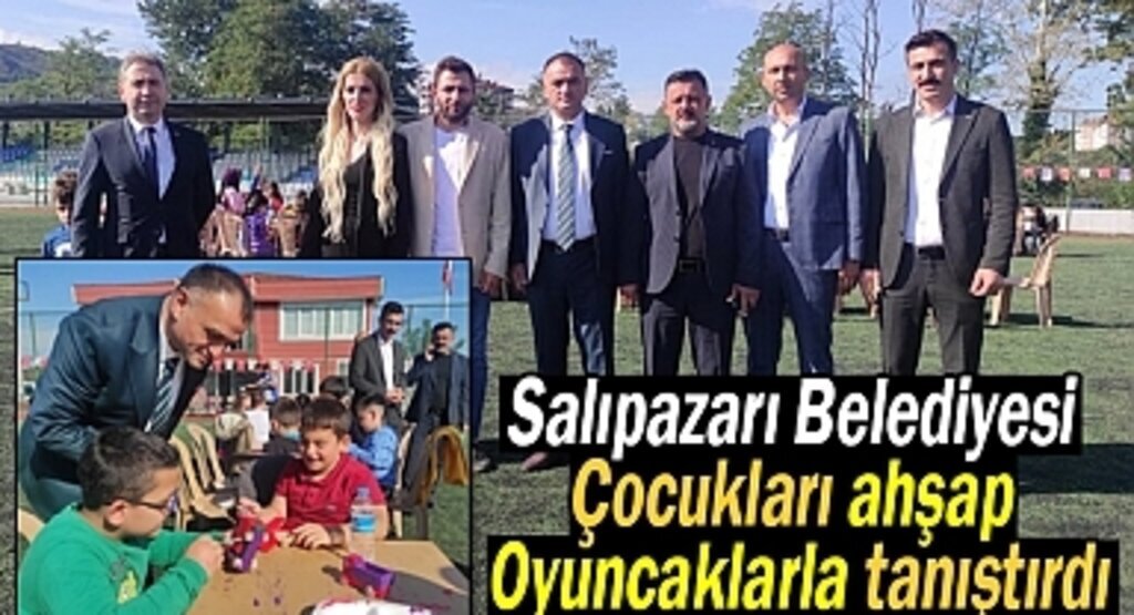 Salıpazarı Belediyesi çocukları ahşap oyuncaklarla tanıştırdı