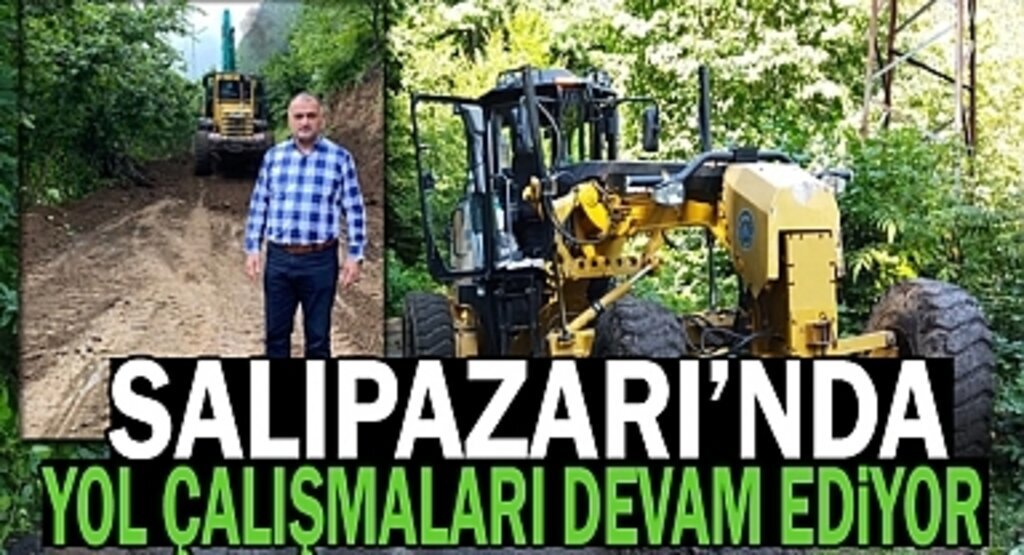 Salıpazarı Kırsalında Yol Çalışmaları Devam Ediyor 
