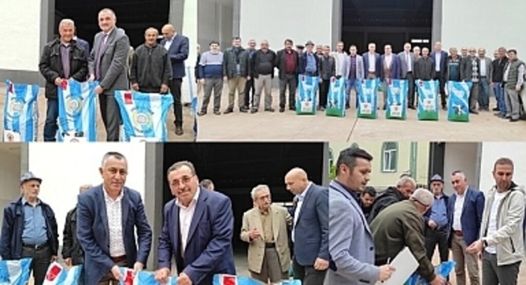 Salıpazarı'nda çiftçilere süt otu tohumu dağıtıldı