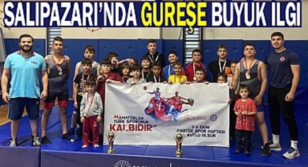 Salıpazarı'nda Güreşe Büyük İlgi