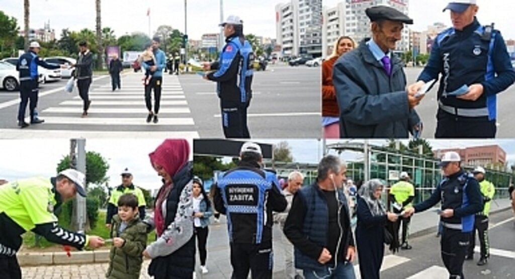 Samsun'da yayalara trafik uygulaması