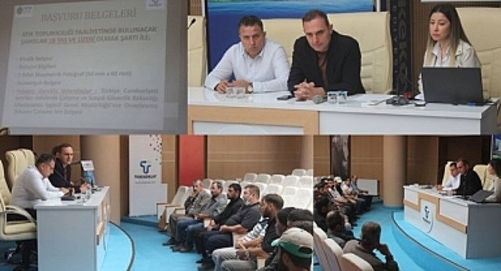 Tekkeköy’de atık toplayıcılara bilgilendirme