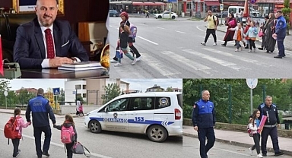 Tekkeköy zabıtası görevde, okul önlerinde çocuklar güvende!