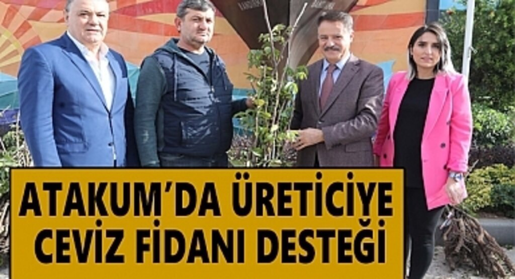 Atakum’da üreticiye ceviz fidanı desteği