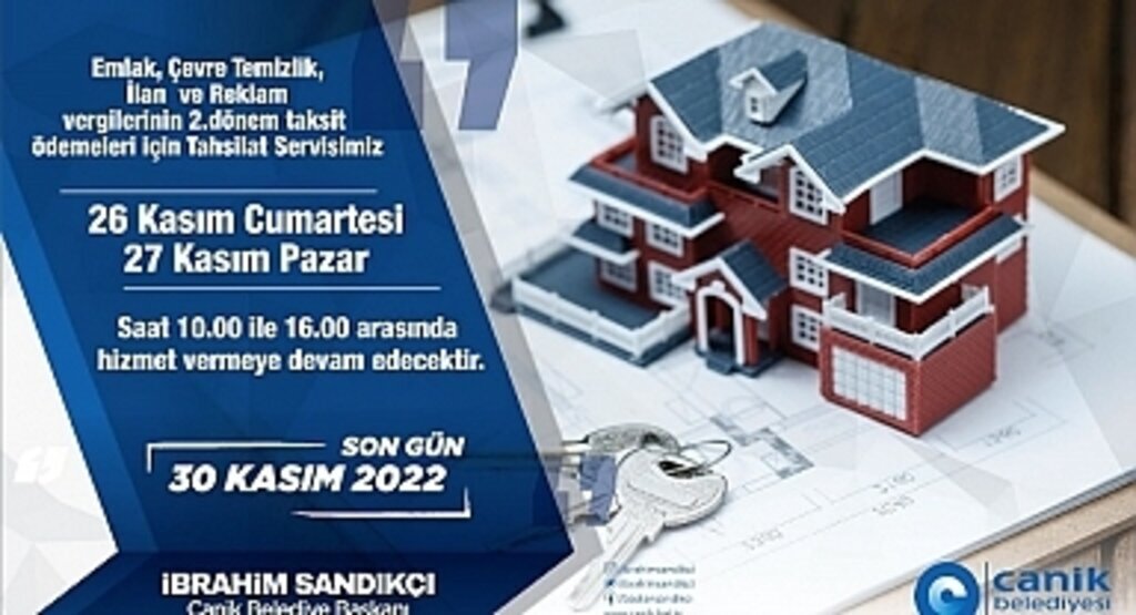 Canik Belediyesi Tahsilat Servisi Hafta Sonu Açık Olacak 