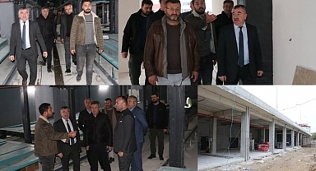 Havza Belediye Başkanı Özdemir ve STK temsilcileri otopark inşaatını gezdi