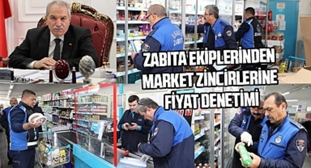 İlkadım Belediyesi Zabıta Ekipleri'nden zincir marketlere fiyat denetimi