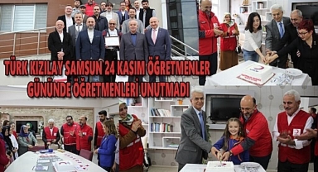 Kızılay Samsun 24 kasım öğretmenler gününde öğretmenleri unutmadı