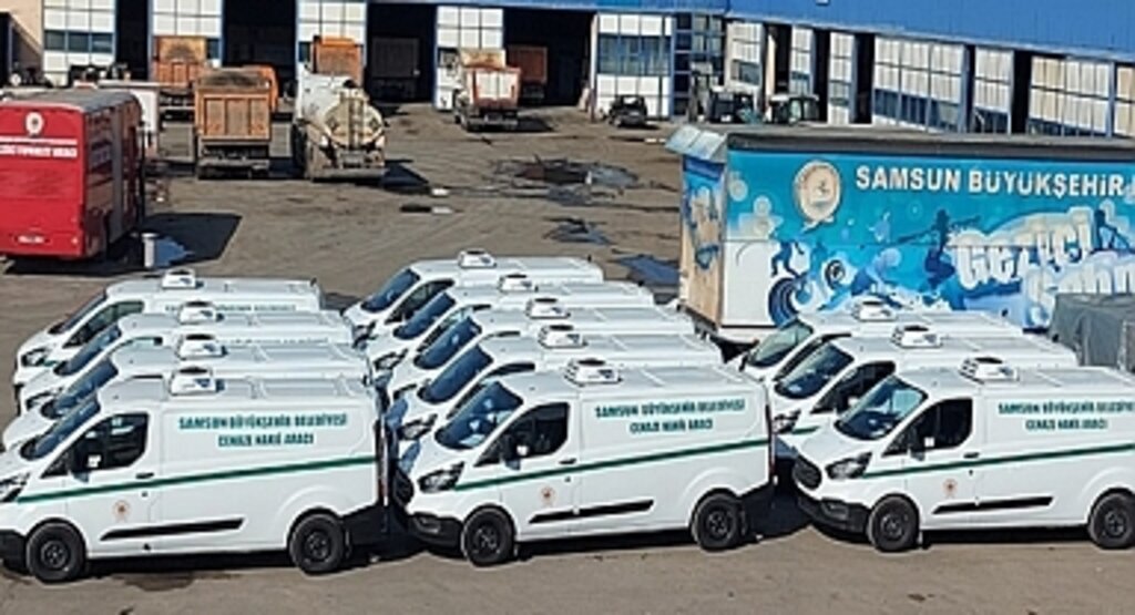 Samsun Büyükşehir Belediyesi 20 cenaze nakil aracı aldı