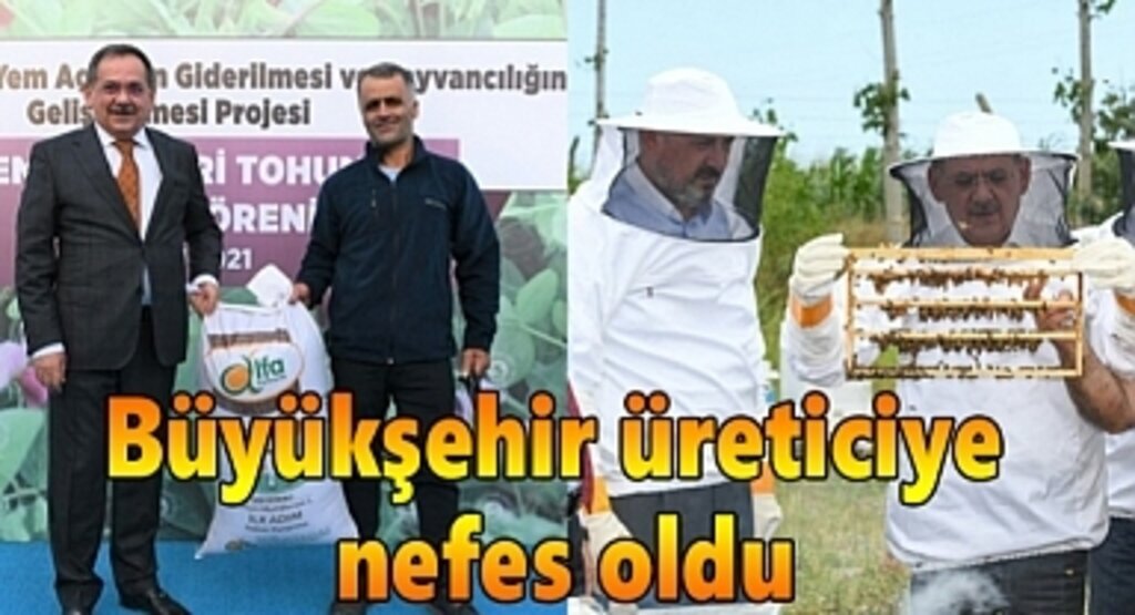 Büyükşehir üreticiye nefes oldu