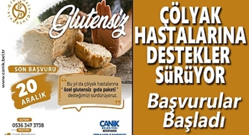 Canik Belediyesi’nden Glütensiz Gıda Desteği
