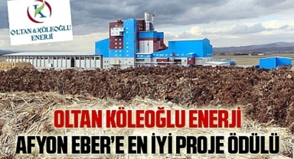 Eber Biyokütle Enerji Santrali'ne en iyi proje ödülü