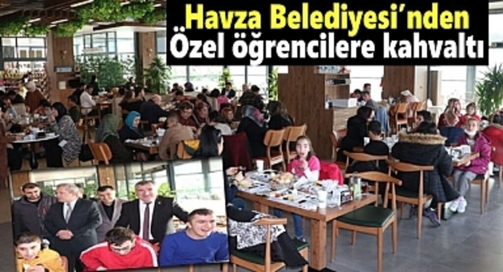 Havza Belediyesi'nden özel öğrencilere kahvaltı