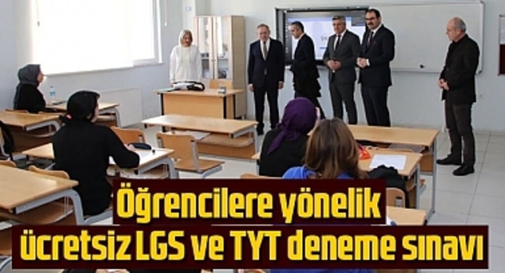 Samsun'da ücretsiz LGS ve TYT deneme sınavı düzenlendi
