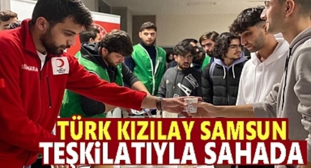 Türk Kızılay Samsun gönüllere dokunuyor