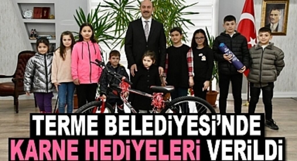 Başkan Kılıç'tan miniklere karne hediyesi