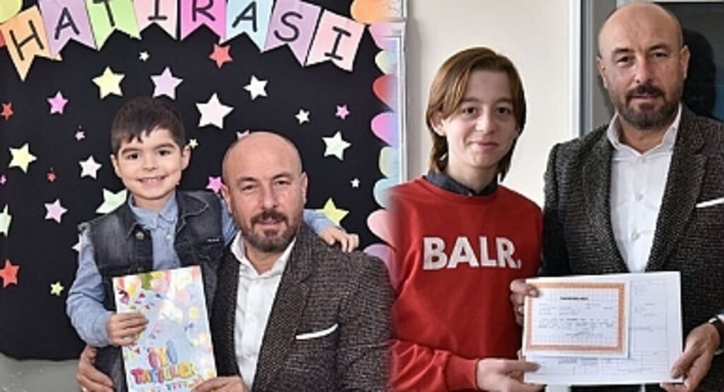 Başkan Togar öğrencilerin karne heyecanını paylaştı