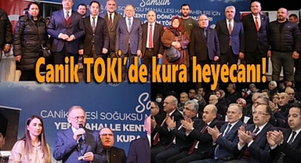 Canik TOKİ’de kura heyecanı! 79 konut sahiplerine teslim edildi