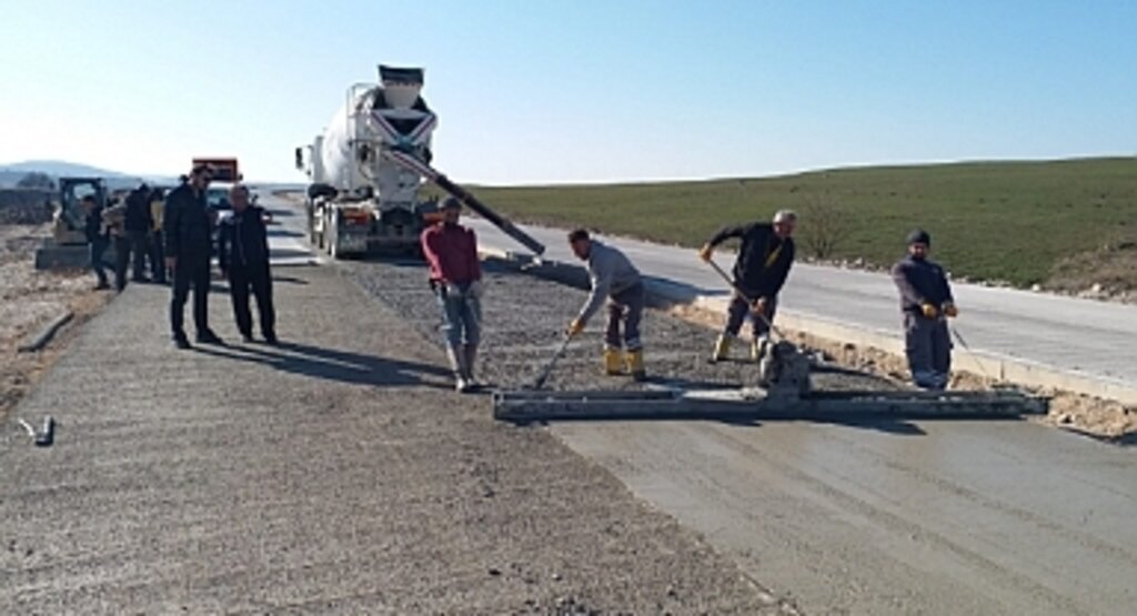 Havza OSB Beton Yolu Tamamlandı
