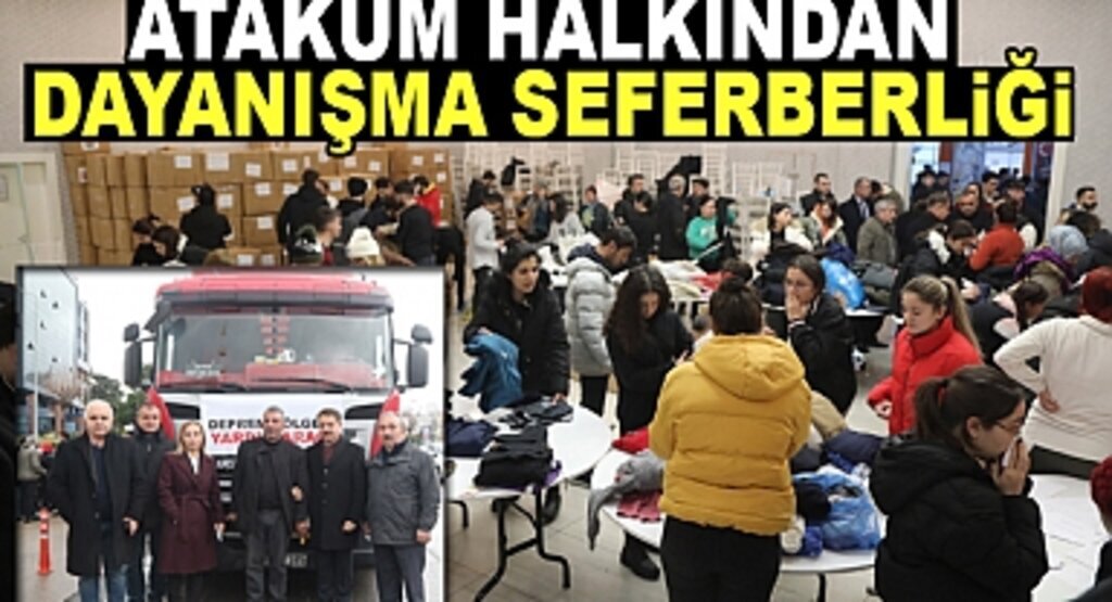 Atakum halkından dayanışma seferberliği