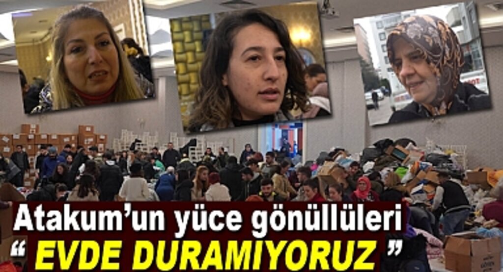 Atakum Halkından Deprem Bölgelerine yardımlar devam ediyor