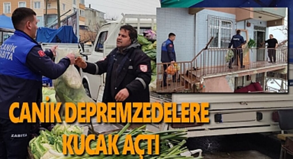 Canik Depremzedelere Kucak Açtı