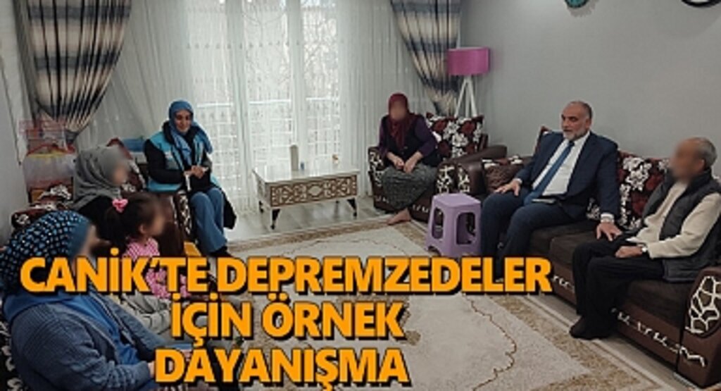Canik’te Depremzedeler İçin Örnek Dayanışma