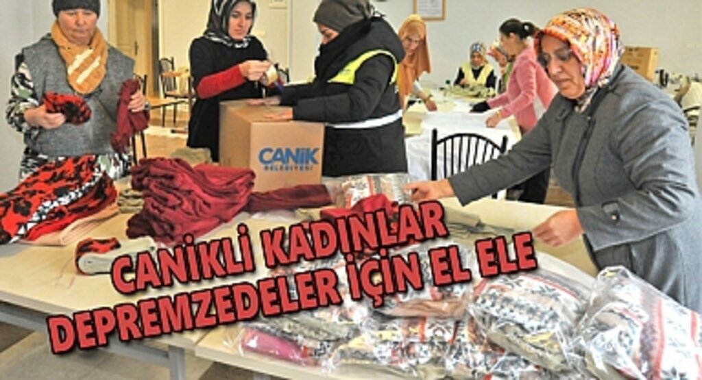 Canikli Kadınlar Depremzedeler İçin El Ele