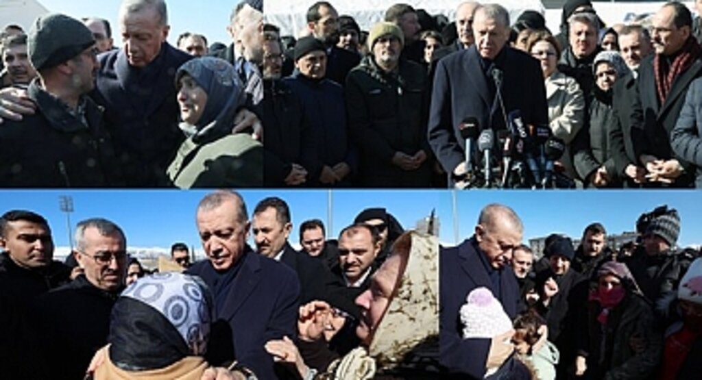 Cumhurbaşkanı Erdoğan deprem bölgesinde incelemelerde bulundu