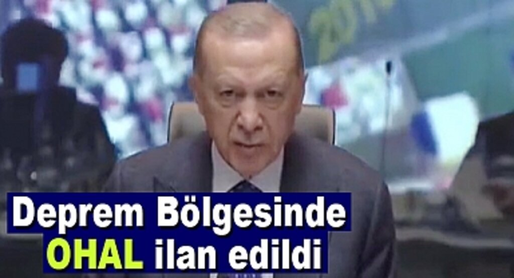 Deprem Bölgesinde OHAL ilan edildi