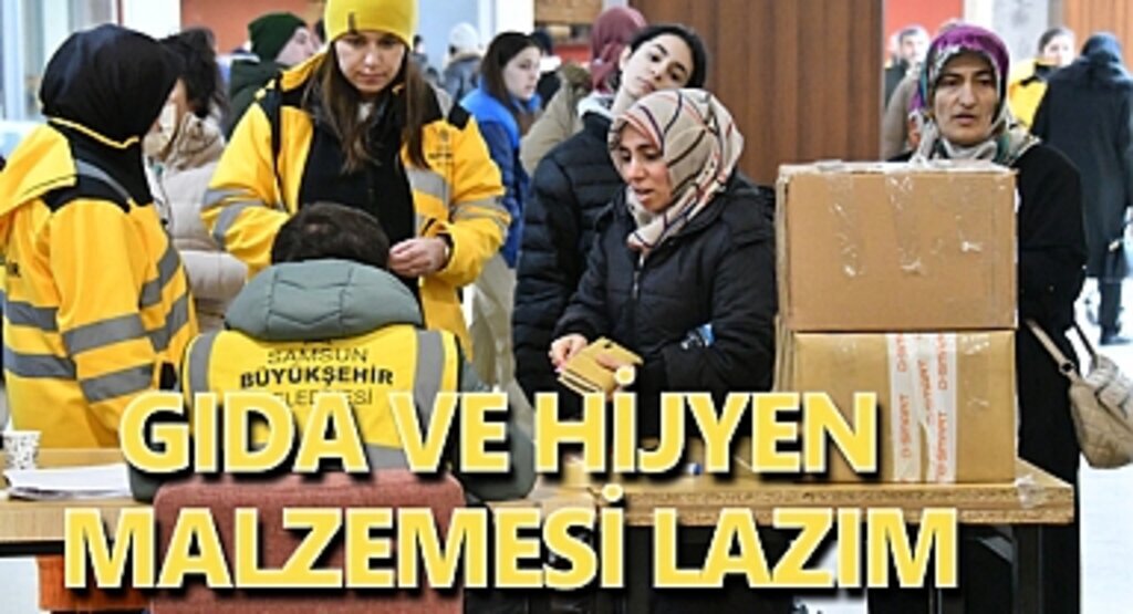 Gıda ve hijyen malzemesi lazım