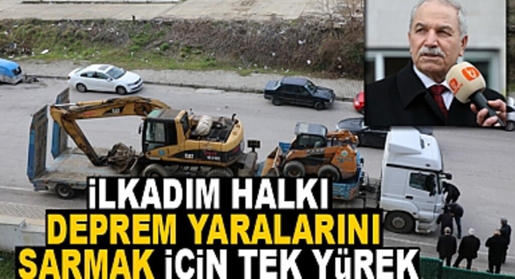 İlkadım Halkı Deprem Bölgesi Yaralarını Sarmak için Tek Yürek