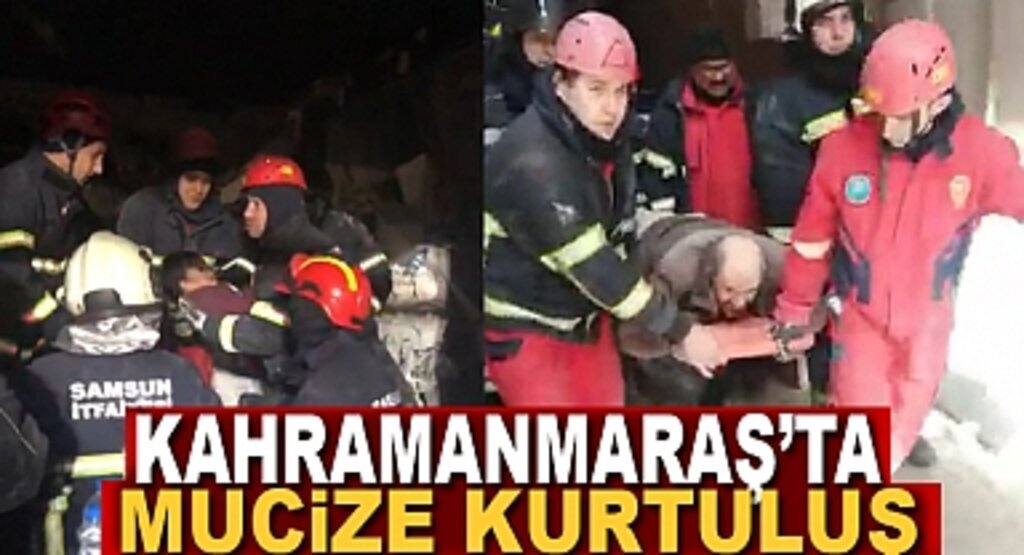 Kahramanmaraş'ta Mücize Kurtuluş