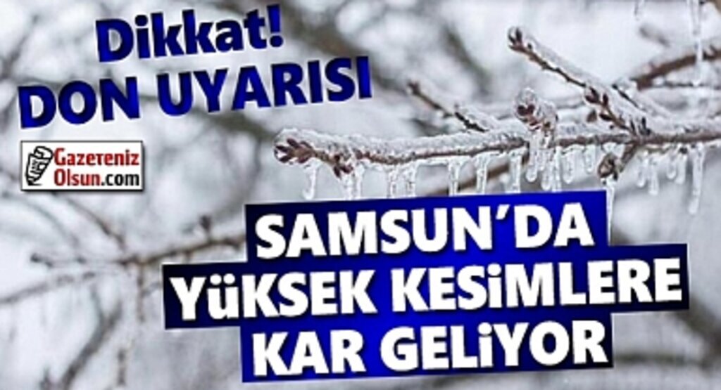 Samsun'da don ve rüzgar uyarısı!