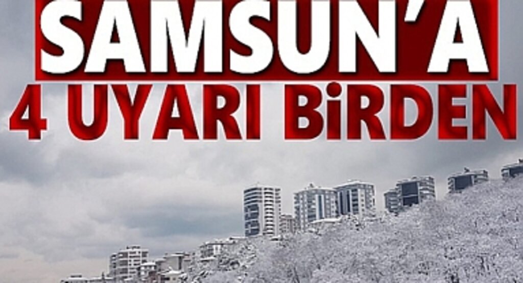 Samsun'da Kuvvetli Fırtına ve Yoğun kar uyarısı