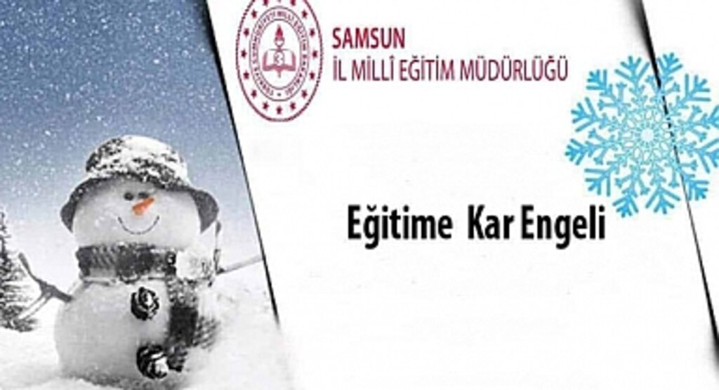 Samsun'da o ilçelerde eğitime kar engeli