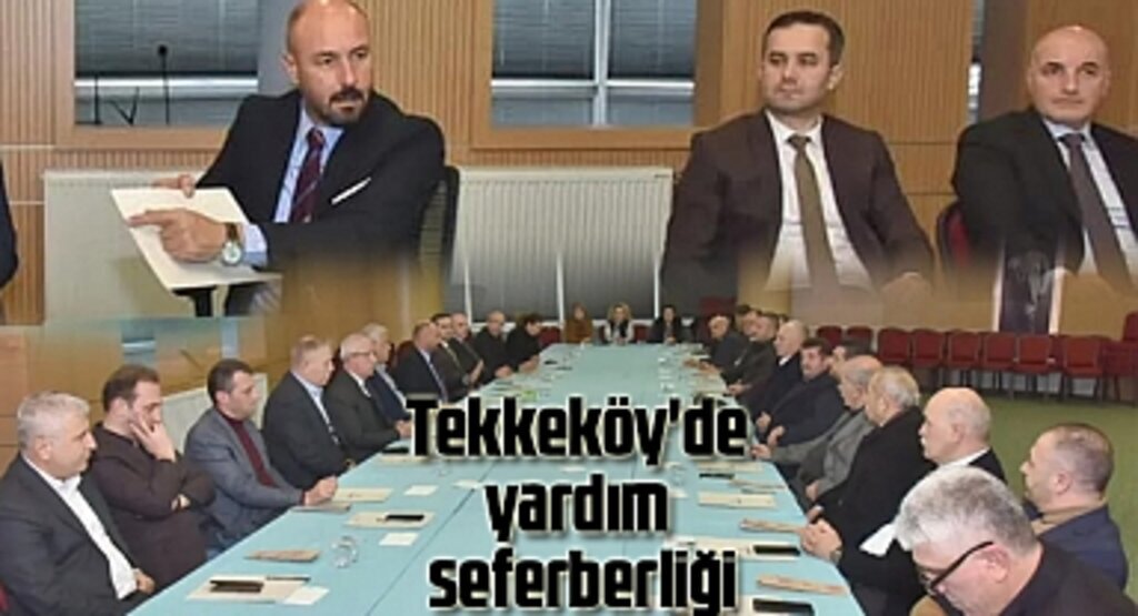 Tekkeköy yardım seferberliğinde bir biriyle yarışıyor