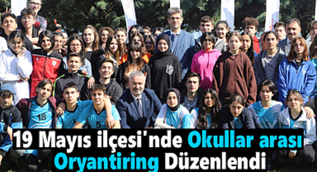 19 Mayıs İlçesi'nde Okullar arası Oryantiring Düzenlendi