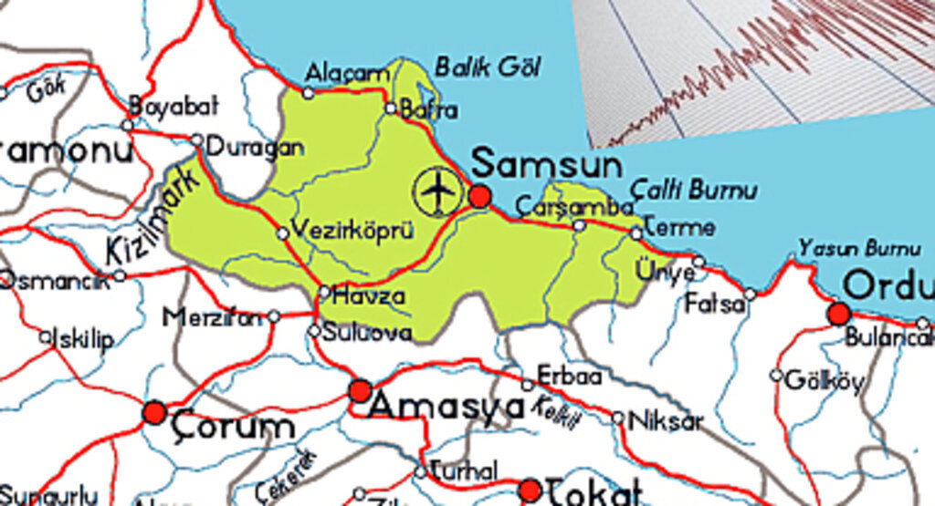 Samsun açıklarında yine deprem oldu! 