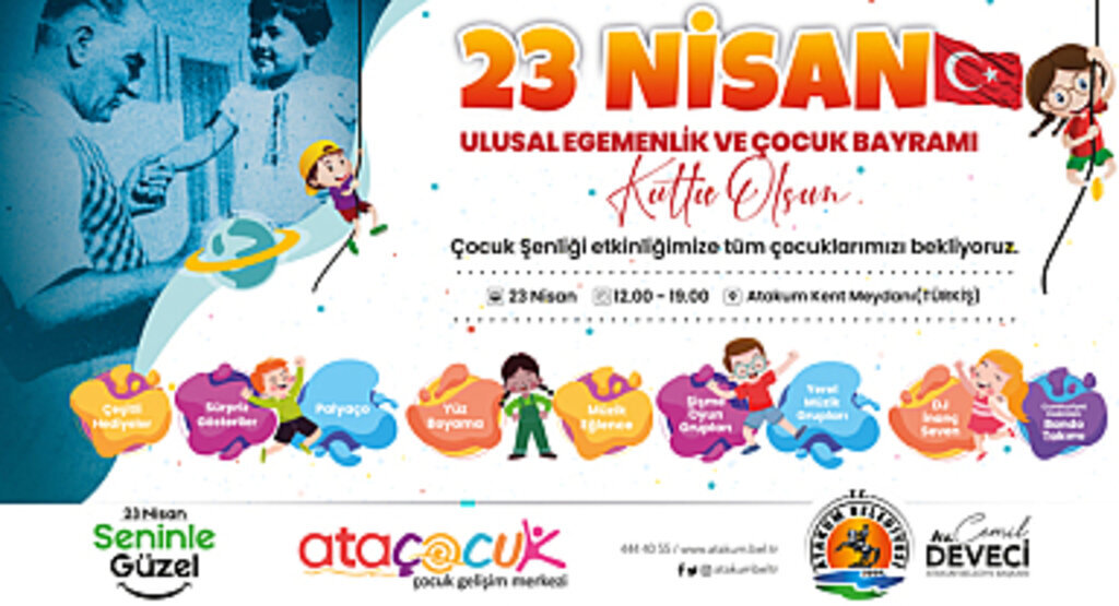 Atakum Belediyesi’nden 23 Nisan Çocuk Şenliği