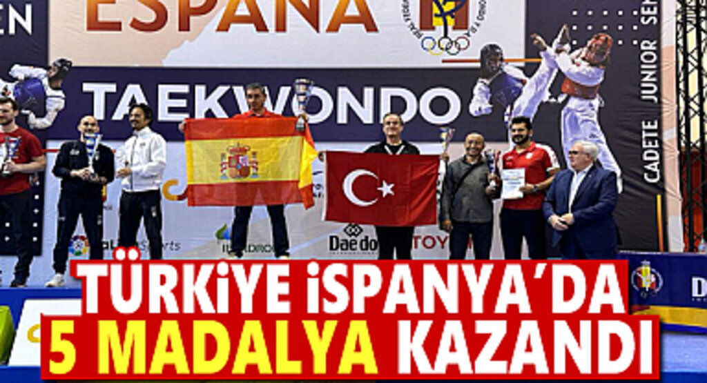 Milli Taekwondocular İspanya'da 5 madalya kazandı