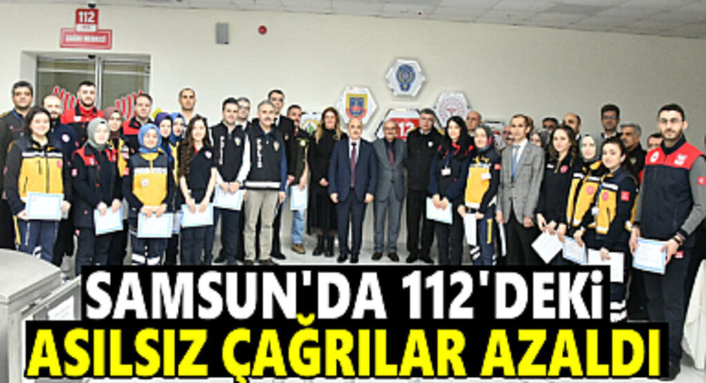 Samsun'da 112' deki Asılsız Çağrılar Azaldı