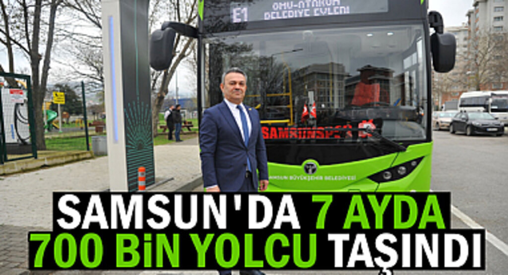 Samsun'da Elektrikli Otobüsler Tercih ediliyor