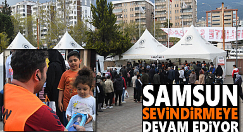 Samsun Deprem Bölgelerinde Mutlu Etmeye Devam Ediyor