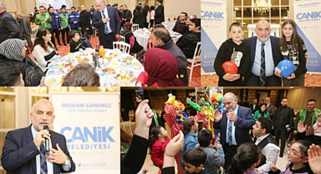 Yetim çocuklar Canik'te iftar yaptı