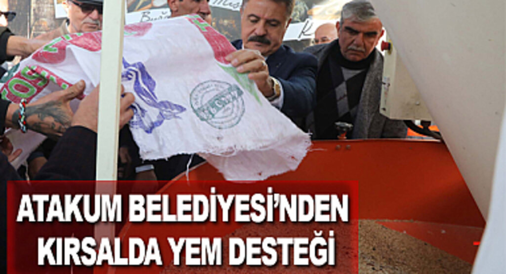 Atakum Belediyesi’nden kırsalda yem desteği