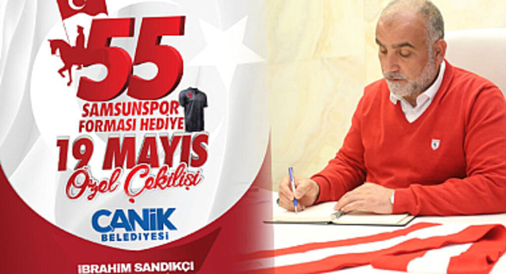 Canik Belediyesi Samsunspor Forması Hediye Ediyor